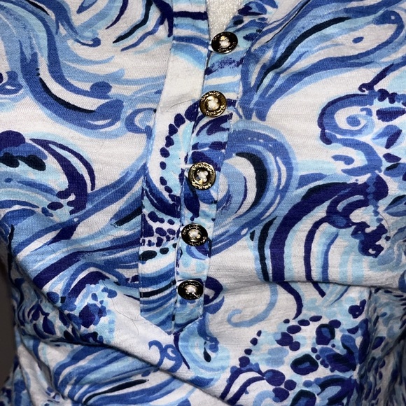 Lilly Pulitzer blue and white sleeveless top size medium - Picture 5 of 5